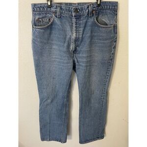 Vintage Levi Strauss Co Mens 505 Regular Fit Straight Leg Jeans W38 L30 USA Made